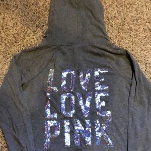 PINK zip-up hoodie
